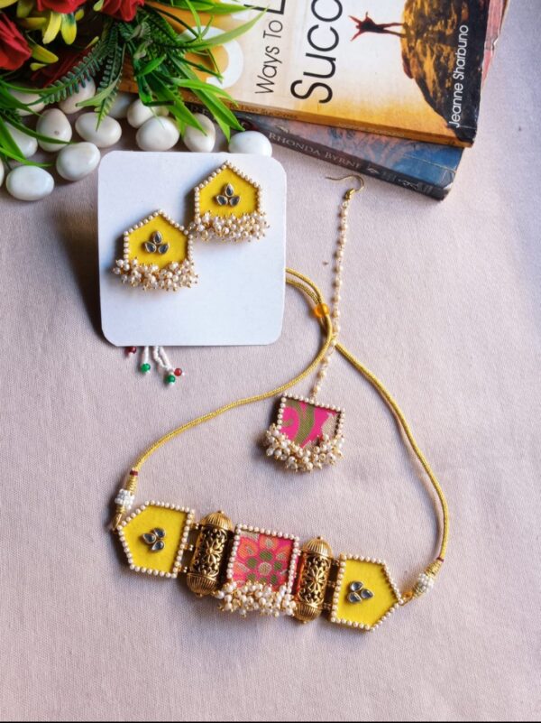 Mithila-Handmade Ethnic traditional Jewellery set for Haldi Ceremony