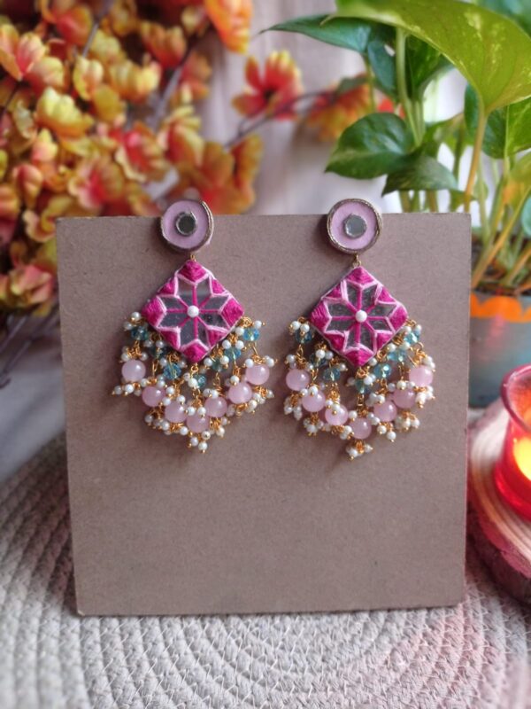 Eshita - Elegant Ethnic Dangler Earrings with pearls & beads