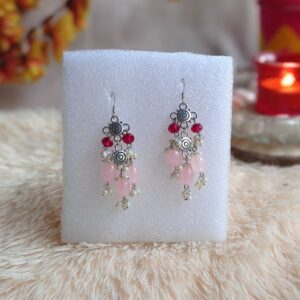 Elegant casual silver earrings