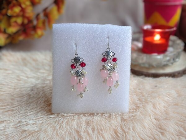 Elegant casual silver earrings