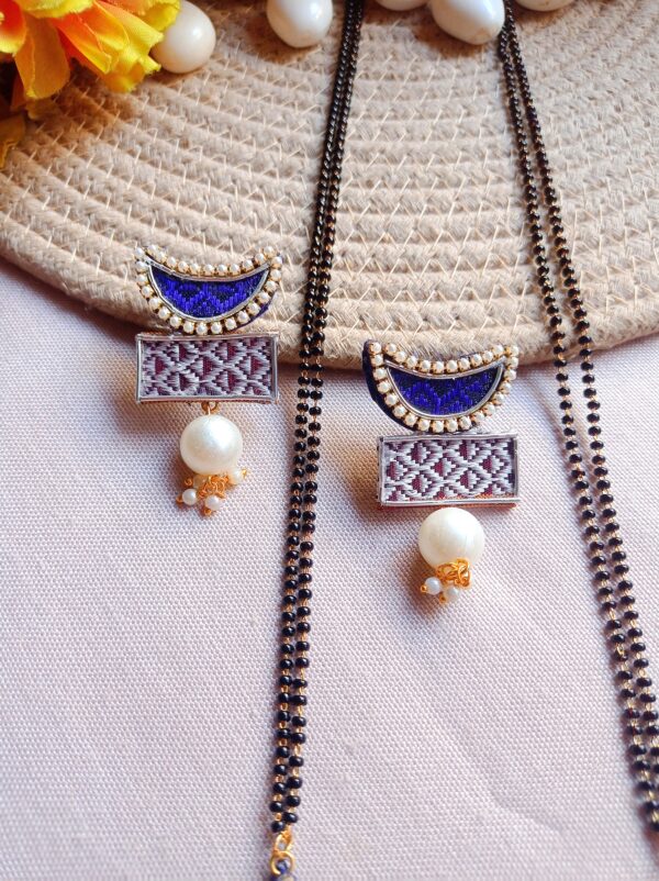 Chandrakor-Long fabric Mangalsutra design latest - Image 4