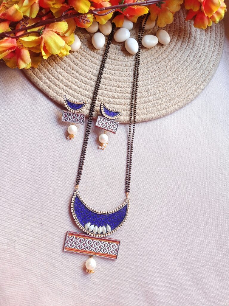Handcrafted khun mangalsutra jewelery