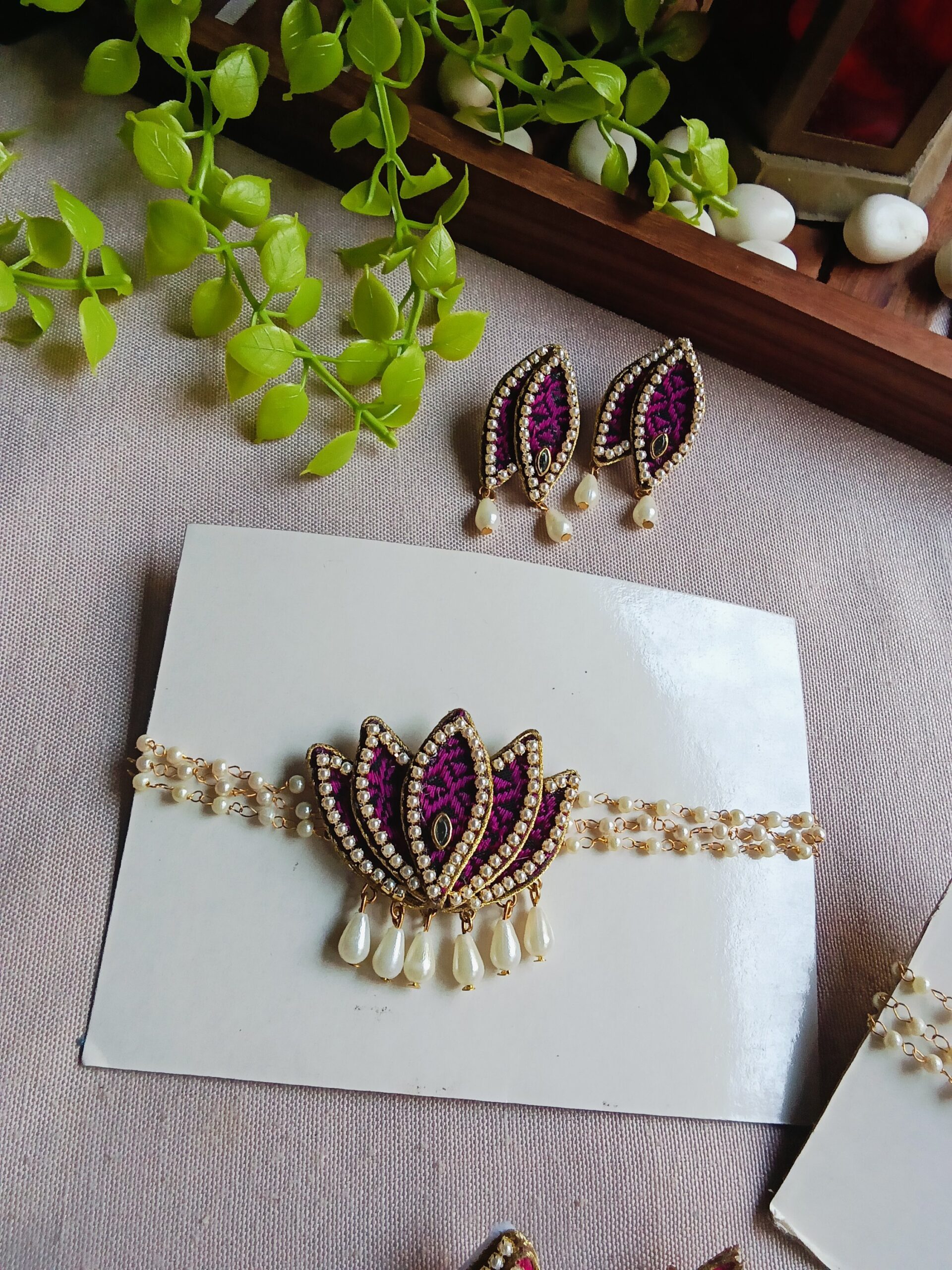 Padmini- Ethnic Lotus chokar set